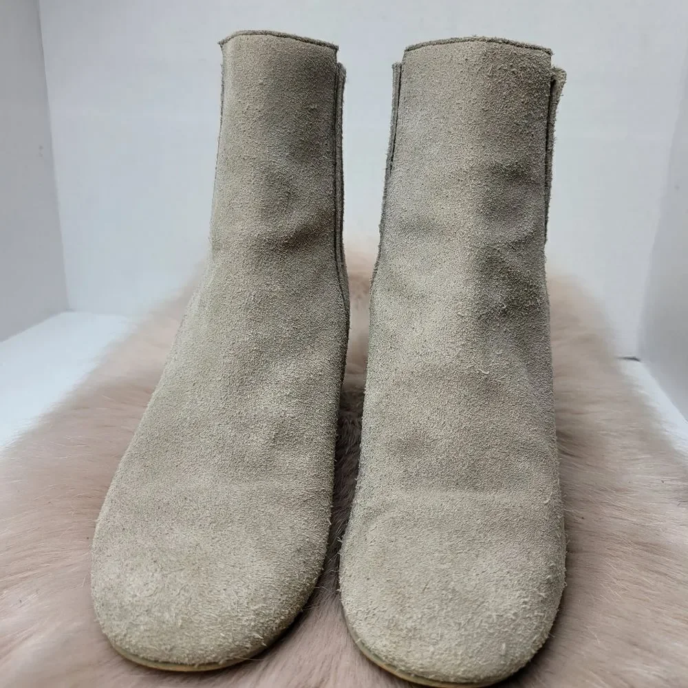 Zara Women's Grey Chelsea Ankle Bootie Shoes Size 6.5